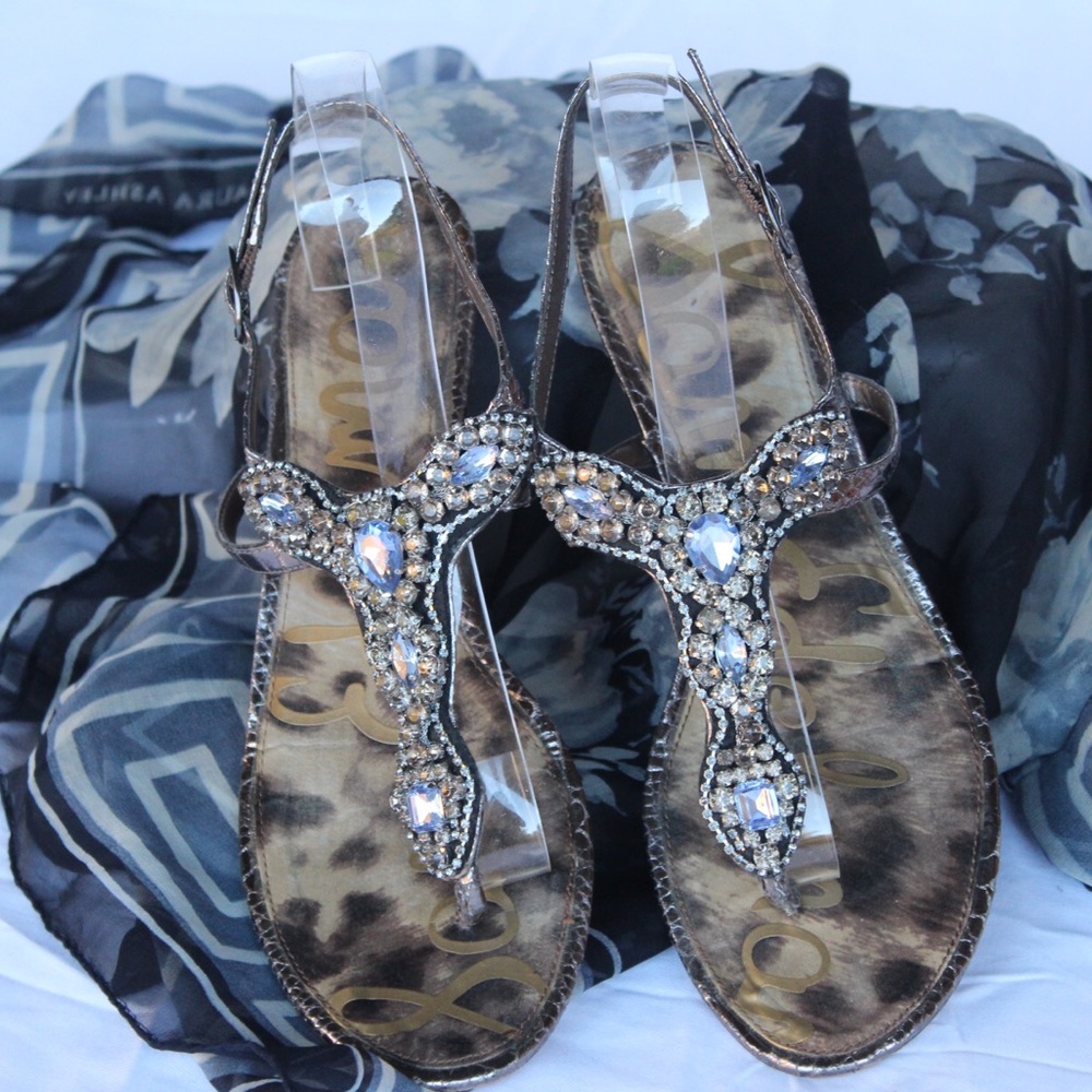 Sam Edelman Jewel Embellished Sandals size 9
